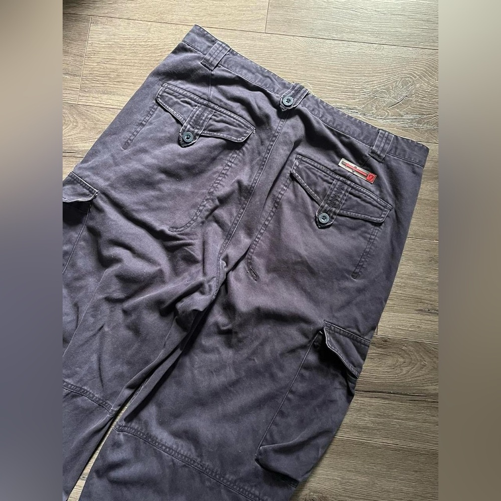 VINTAGE Y2K PLUGG jeans navy cargo rave skate baggy work pants